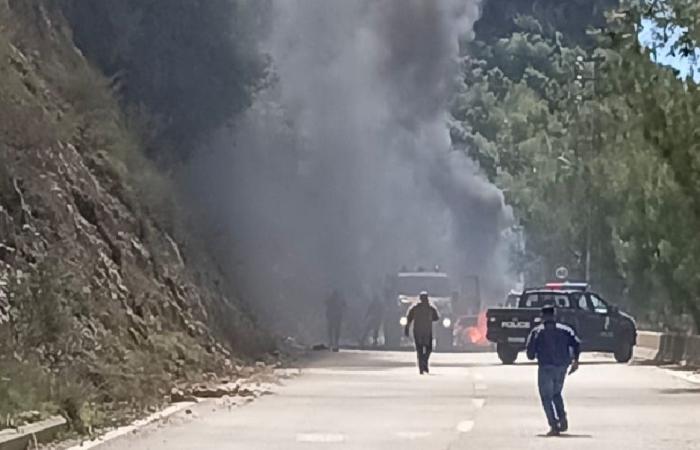 سقوط صاروخ على مبنى في مسغاف عام