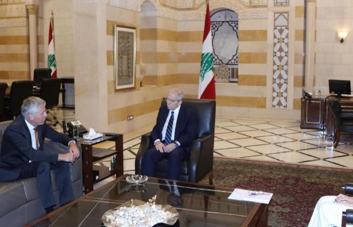 سلام استقبل سفير ألمانيا الجديد