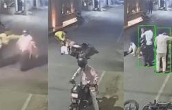حاولا سرقة امرأة مسنة.. وهذا ما حصل معهما (فيديو)